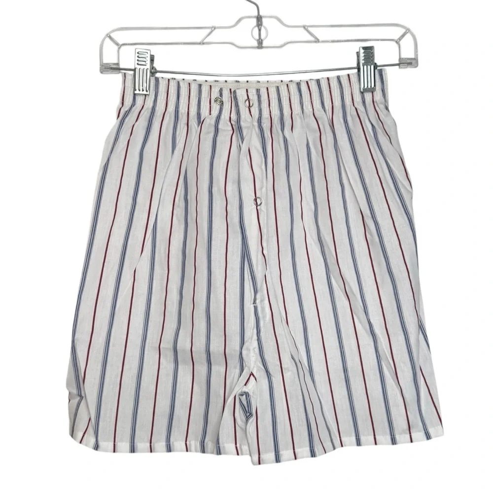 Vintage Botany 500 Boys/Kids Short‑Sleeve Stripe Lounge Pajama Set Size 16 NWT